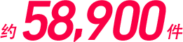 约58,900件
