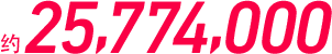 约25,774,000