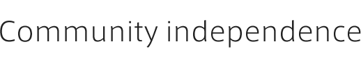 Community independence