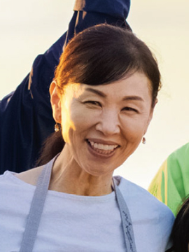 The proprietor of guest house Tsunakan Kazuyo Sugano