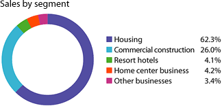 Sales by segment