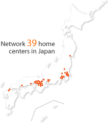 Network 39 home centers in Japan