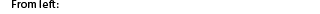 From left: