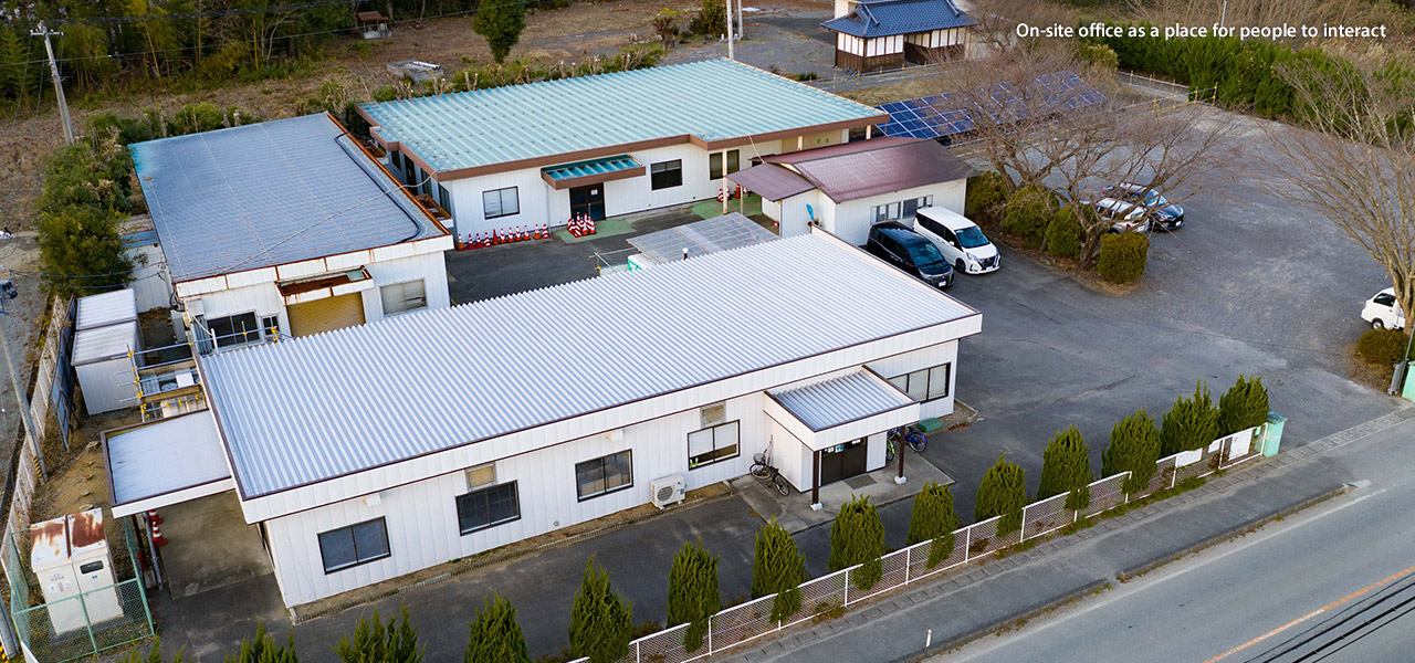 On-site office as a place for people to interact