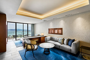 All guest rooms are suites with ocean views