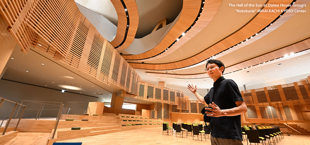 The Hall of the Sun at Daiwa House Group’s "Kotokurie" MIRAI KACHI KYOSO Center