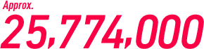Approx. 25,774,000