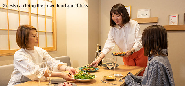 Guests can bring their own food and drinks