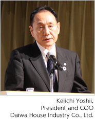 Keiichi Yoshii, President and COO Daiwa House Industry Co., Ltd.