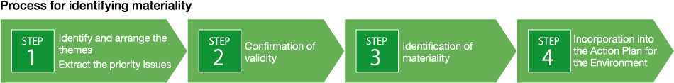 Process for identifying materiality